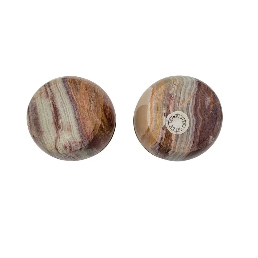 Natural Onyx Candle Holders Set Of 2 - Picture 3 of 5